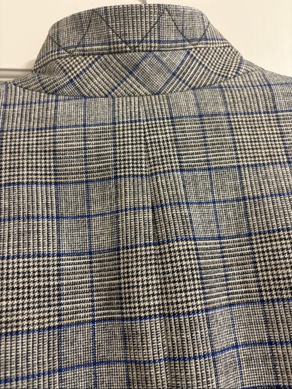 Veronica beard Gray Plaid Single-Button Dickey blazer size 12 - Picture 8 of 8